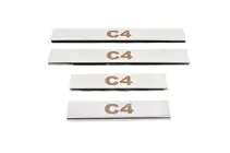 Citroen C-4 2010–2018 Carmos dørtrinslister (4 stk., rustfrit stål) foto 3