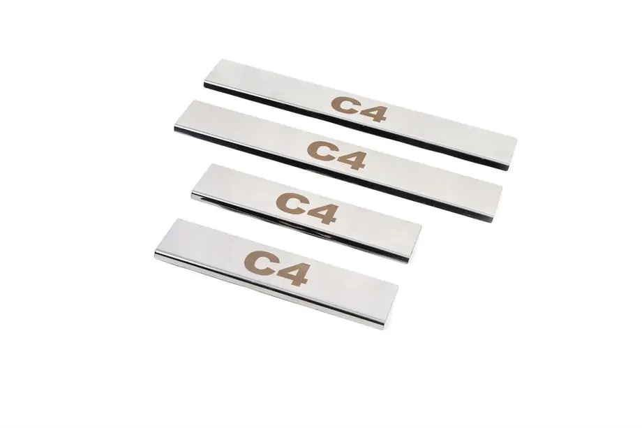 Citroen C-4 2010–2018 Carmos dørtrinslister (4 stk., rustfrit stål) Image