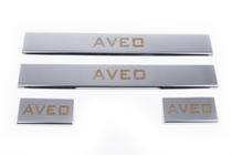 Chevrolet Aveo T300 2011–2020 Carmos V1 dørtrinslister (4 stk., rustfrit stål) foto 2