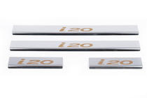 Hyundai I-20 2008–2012 Dørtrinslister Carmos V1 (4 stk., rustfrit stål) foto 2