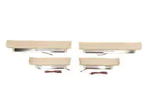 Toyota Land Cruiser Prado 150 2009–2023 Oplyste dørtrinslister (beige) foto 3