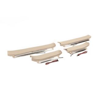 Oplyste dørtrinslister (beige) Toyota Land Cruiser Prado 150 2009–2023 foto 1