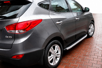 Hyundai IX-35 2010–2015 Fullmond sidetrin (2 stk., aluminium) foto 1