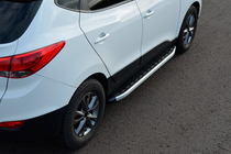 Hyundai IX-35 2010–2015 Fullmond sidetrin (2 stk., aluminium) foto 3