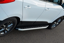 Kia Sportage 2010–2015 Fullmond sidetrin (2 stk., aluminium) foto 2