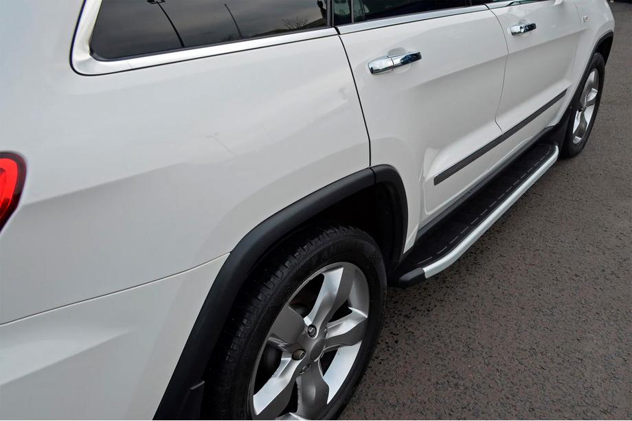 Kia Sportage 2010–2015 Fullmond sidetrin (2 stk., aluminium) Image