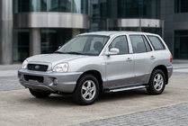 Hyundai Santa Fe 1 2000–2006 Sidetrin Allmond Grey (2 stk., aluminium) foto 1