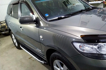 Hyundai Santa Fe 2 2006–2012 Fullmond sidetrin (2 stk., aluminium) foto 3