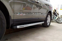 Hyundai Santa Fe 2 2006–2012 Fullmond sidetrin (2 stk., aluminium) foto 10