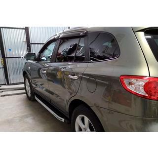 Fullmond sidetrin (2 stk., aluminium) Hyundai Santa Fe 2 2006–2012 foto 3