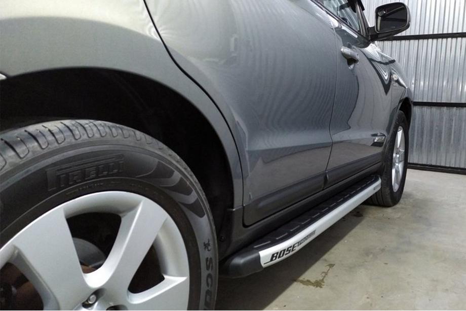 Hyundai Santa Fe 2 2006–2012 Fullmond sidetrin (2 stk., aluminium) Image