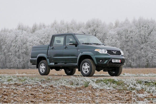 Test af den opdaterede model UAZ Pickup