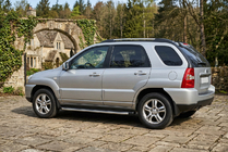 Kia Sportage 2004–2010 Fullmond sidetrin (2 stk., aluminium) foto 1
