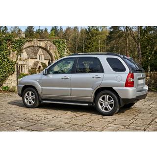 Fullmond sidetrin (2 stk., aluminium) Kia Sportage 2004–2010 foto 1
