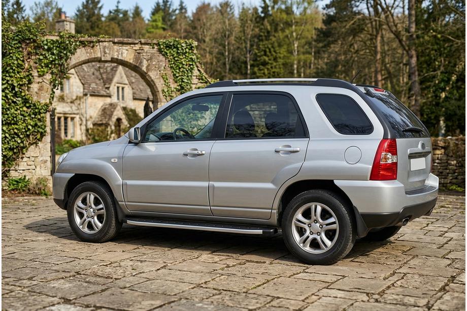 Kia Sportage 2004–2010 Fullmond sidetrin (2 stk., aluminium) Image