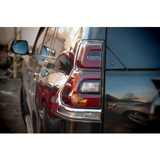 Krom baglygterammer V1 (2 stk., 2018+) Toyota Land Cruiser Prado 150 2009–2023 foto 2