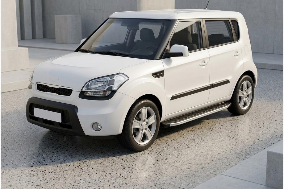 Kia Soul I 2008–2013 Fullmond sidetrin (2 stk., aluminium) Image