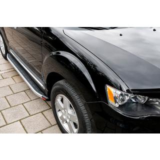 Fullmond sidetrin (2 stk., aluminium) Mitsubishi Outlander 2006–2012 foto 1
