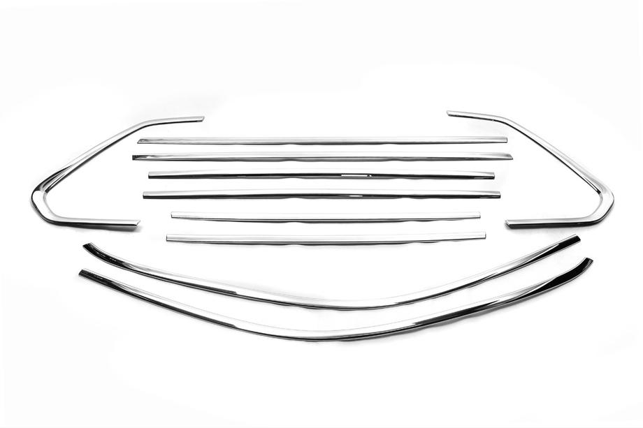 Volkswagen Tiguan 2016–2023 Komplet vindueskromliste (10 stk., rustfrit stål) Foto 1