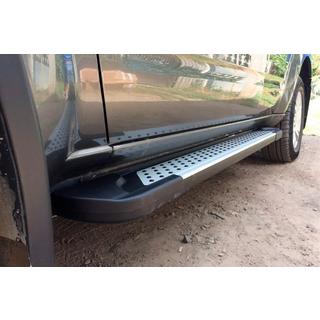 Sidetrin Allmond Grey (2 stk., aluminium)