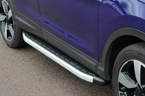 Nissan Qashqai 2007–2010 Fullmond sidetrin (2 stk., aluminium) foto 2