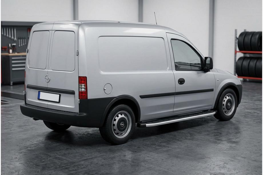 Opel Combo 2002–2012 Fullmond sidetrin (2 stk., aluminium) Image