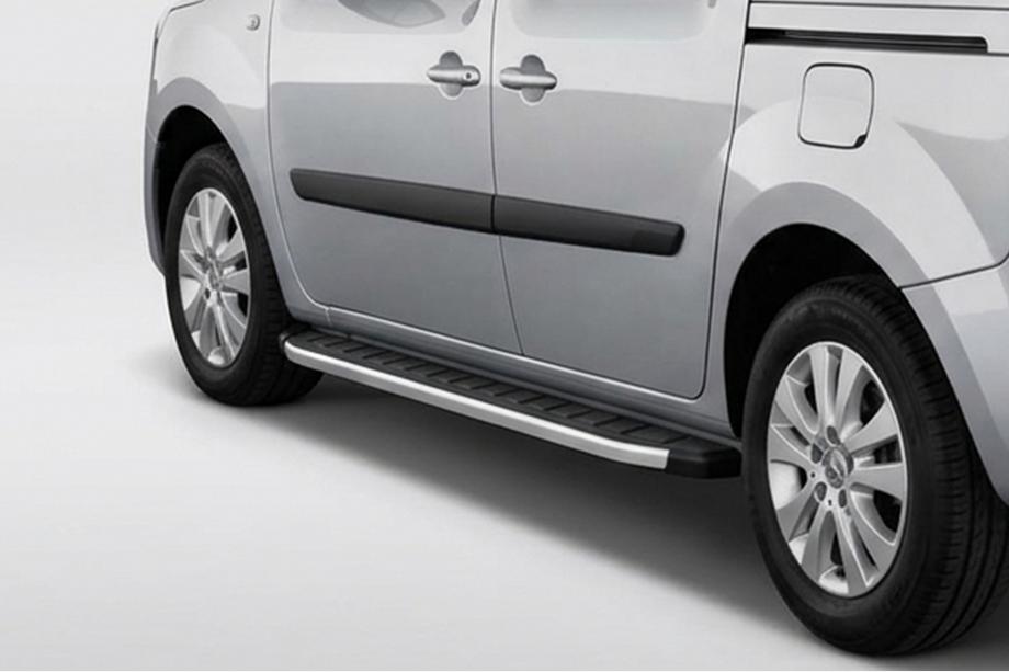 Renault Kangoo 2008–2020 Fullmond sidetrin (2 stk., aluminium) Image