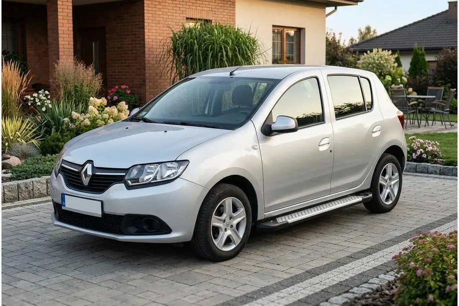 Dacia Sandero 2013–2020 Sidetrin X5-type (2 stk., aluminium) Image