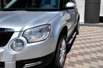 Skoda Yeti 2009–2017 Sidetrin Allmond Grey (2 stk., aluminium) foto 1