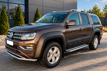 Volkswagen Amarok 2010–2022 Sidetrin Allmond Grey (2 stk., aluminium) foto 2