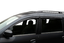 Dacia Logan MCV 2004–2014 Udvendige vindueslister (4 stk., rustfrit stål) Carmos - Tyrkisk rustfrit stål foto 4