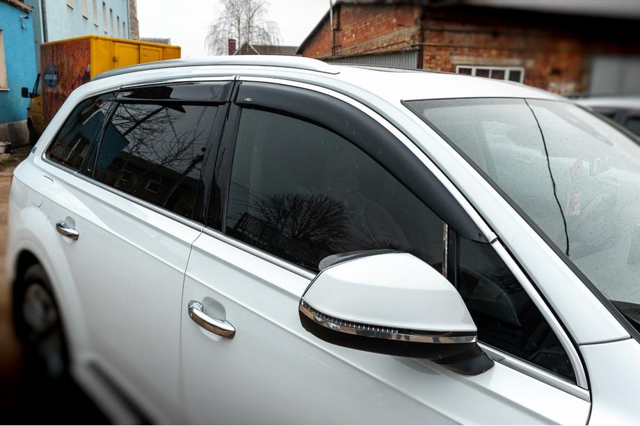 Audi Q7 2015–2026 Vindafvisere til sideruder med kromliste (4 stk., HIC) Image