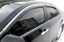 Honda Accord VIII 2008–2012 Vindafvisere med kromliste SD (4 stk., HIC) foto 1