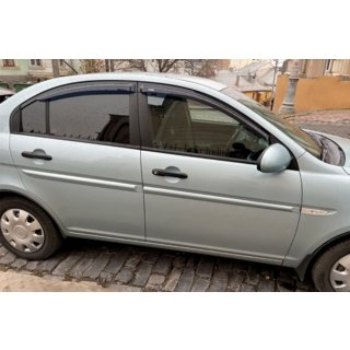 Vindafvisere til sideruder (4 stk., HIC) Hyundai Accent 2006–2010 foto 1
