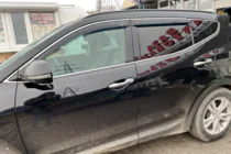 Hyundai Santa Fe 3 2012–2018 Vindafvisere med kromliste Long (4 stk., HIC) foto 2