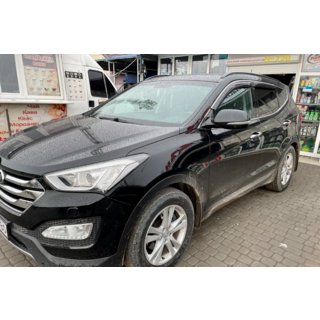 Vindafvisere med kromliste Long (4 stk., HIC) Hyundai Santa Fe 3 2012–2018 foto 3