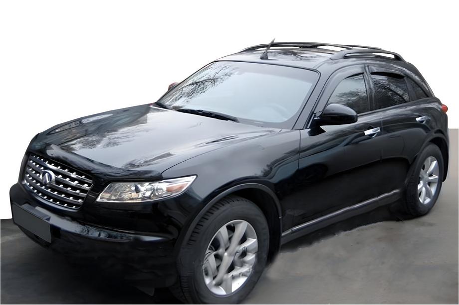 Infiniti FX 2003–2008 Vindafvisere til sideruder (4 stk., HIC) Foto 1