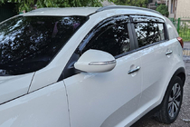 Kia Sportage 2010–2015 Vindafvisere til sideruder (4 stk., HIC) foto 4