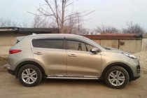 Kia Sportage 2015–2021 Vindafvisere til sideruder med kromliste (4 stk., HIC) foto 4