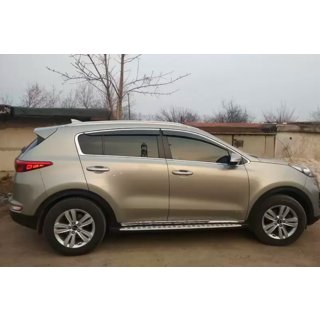 Vindafvisere til sideruder med kromliste (4 stk., HIC) Kia Sportage 2015–2021 foto 2