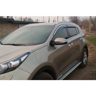 Vindafvisere til sideruder med kromliste (4 stk., HIC) Kia Sportage 2015–2021 foto 3