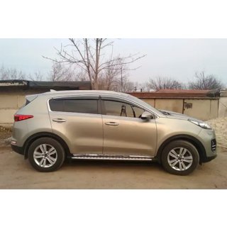 Vindafvisere til sideruder med kromliste (4 stk., HIC) Kia Sportage 2015–2021 foto 4
