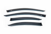 Mercedes C-klasse W205 2014–2021 Vindafvisere med kromliste SD (4 stk., HIC) foto 2