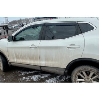 Vindafvisere til sideruder med kromliste (4 stk., HIC) Nissan Qashqai 2014–2021 foto 3