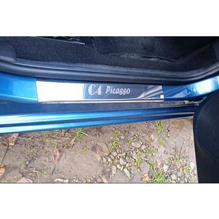 Carmos dørtrinslister (4 stk., rustfrit stål) Citroen C-4 Picasso 2006–2013 foto 1