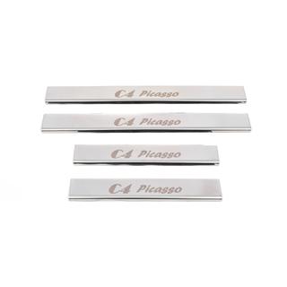 Carmos dørtrinslister (4 stk., rustfrit stål) Citroen C-4 Picasso 2006–2013 foto 2