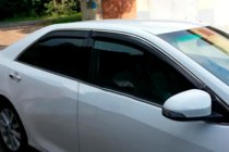 Toyota Camry 2011–2017 Vindafvisere til sideruder med kromliste (2011-2017 EU / 2011-2014 USA, 4 stk, HIC) foto 6