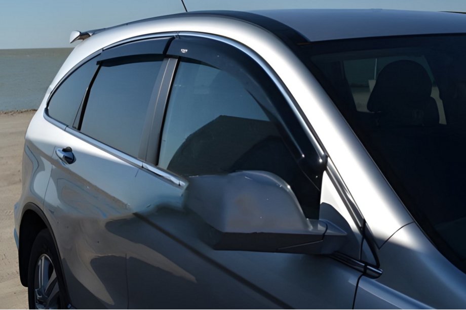 Honda CRV 2007–2011 Vindafvisere til sideruder med kromliste (4 stk., HIC) Foto 6
