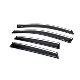 Vindafvisere til sideruder med kromliste (4 stk., HIC) Honda CRV 2012–2016 foto 2
