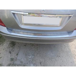 Bagkofangerbeskytter (SW, blank, rustfrit stål) Mercedes C-class W204 2007–2015 foto 1